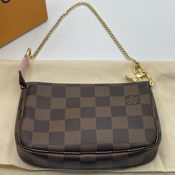 Louis Vuitton Christmas 2020 Pochette Mini Accessories Damier Ebene Vivienne - Picture 3 of 16